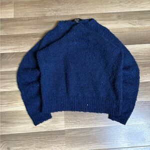 Witty Fox Women's Blue Crewneck Sweater Size Large